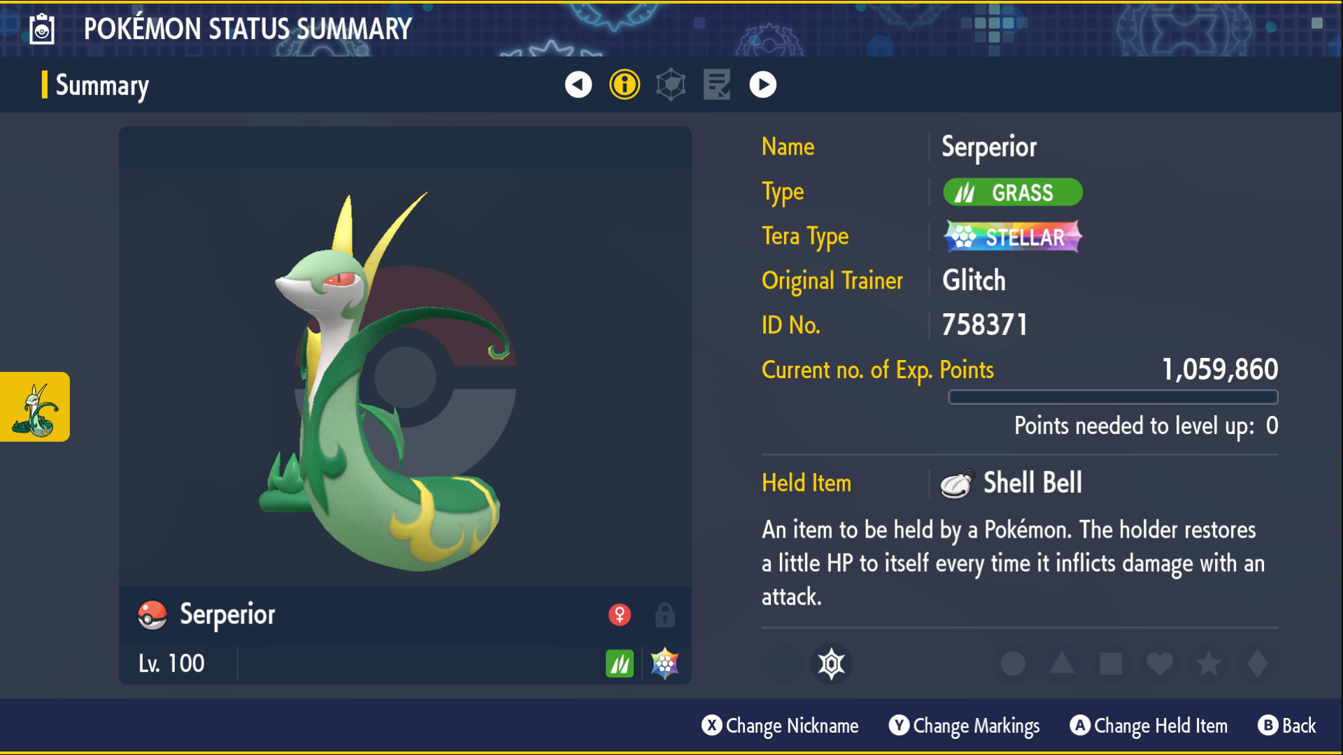 Serperior stats